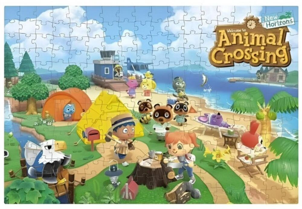 Animal Crossing: "Summer" Themed 250 Pc Puzzle in a Green Collector Tin
